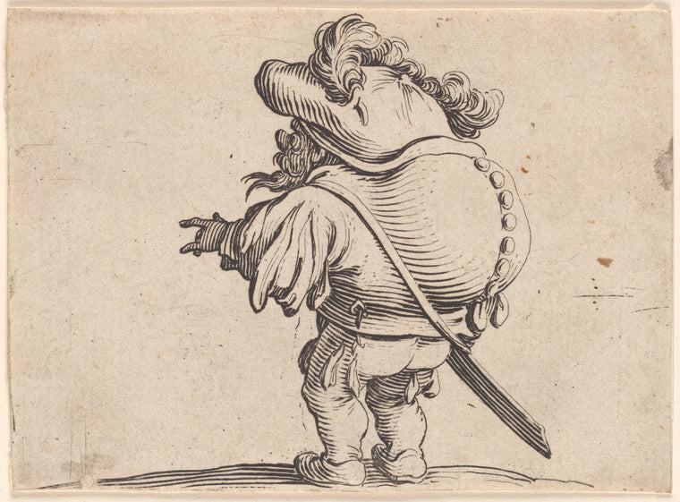 L'homme au gros dos orné d'une rangée de boutons