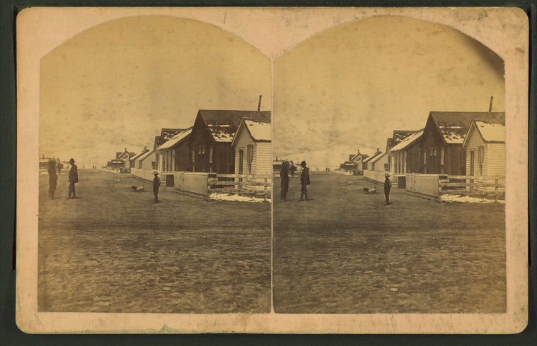 Ohio Street, after snow [...] May 28th 1880. Silver Cliff, Colorado.