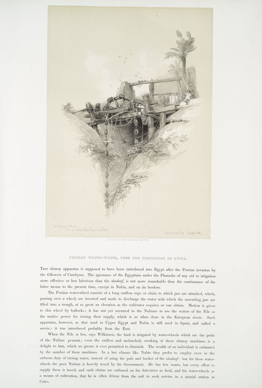 A Persian wheel, used in raising water from the Nile.