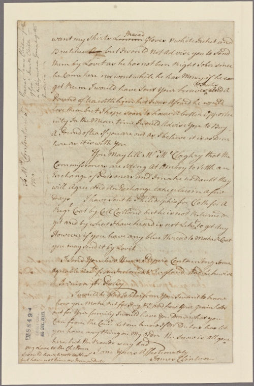 Letter to Mrs. Clinton