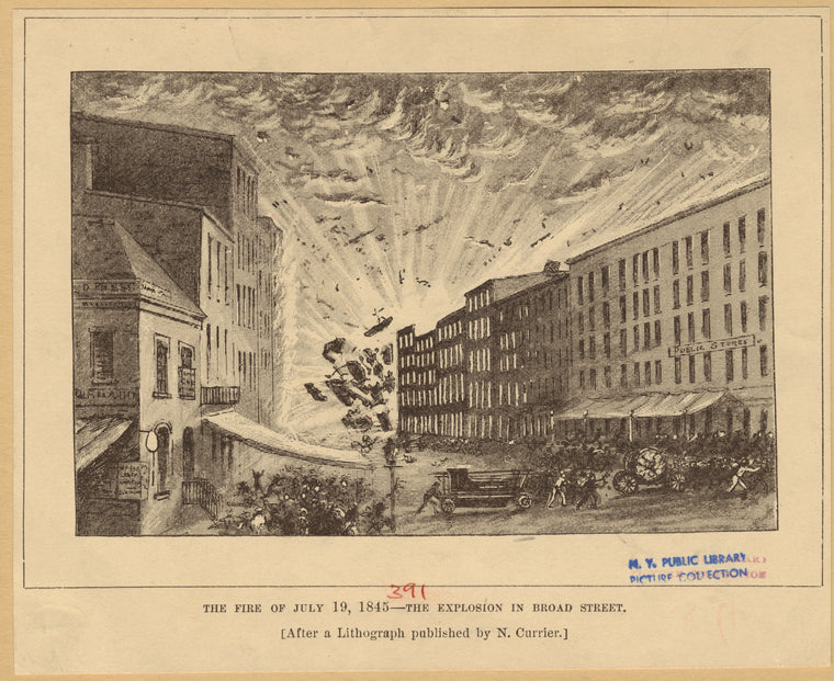 The fire of July 19, 1845 -- the explosion in Broad Street