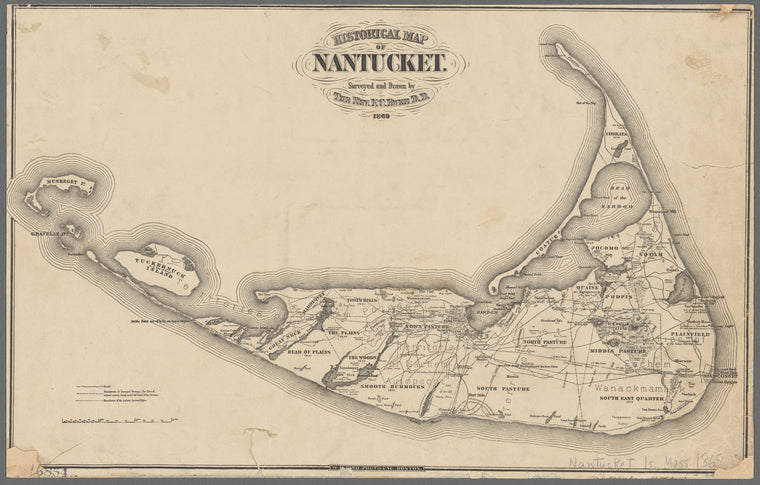 Historical map of Nantucket