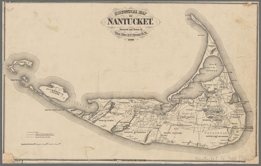 Historical map of Nantucket