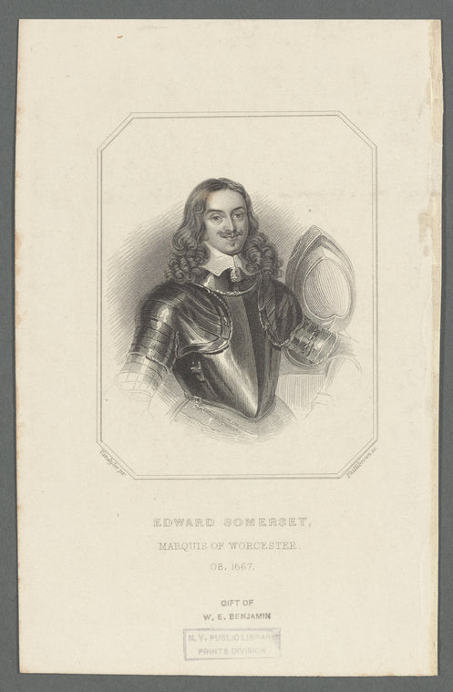 Edward Somerset, Marquis of Worcester. OB. 1667