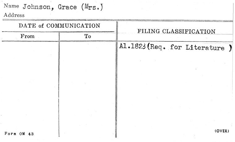 Johnson, Grace (Mrs.)