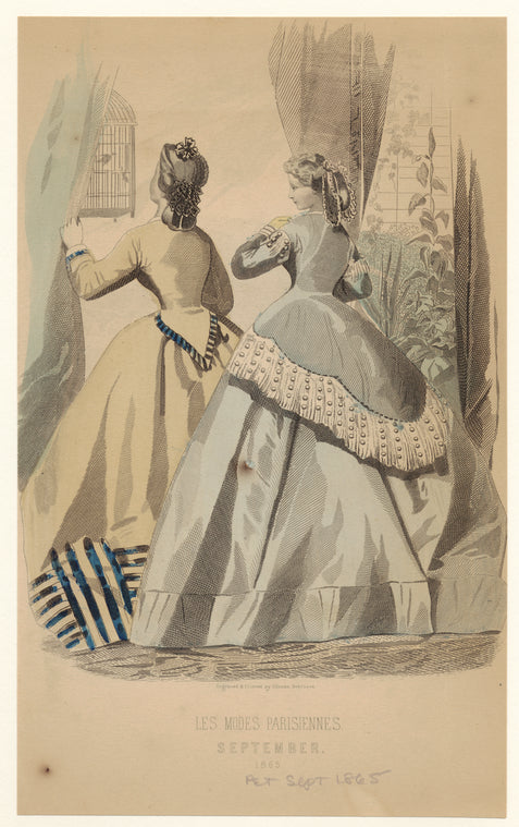 Les modes parisiennes, September, 1865