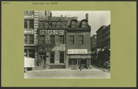 Manhattan: Broome Street.