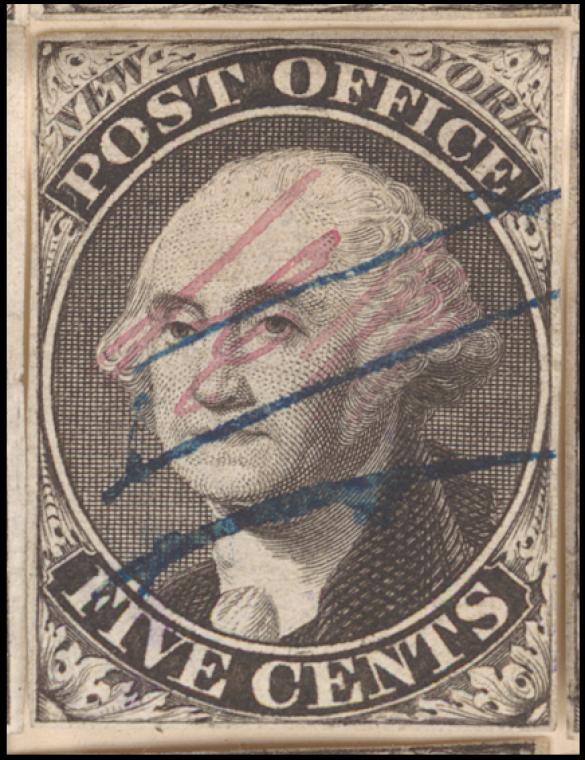 5c black Washington provisional pos. 27 single