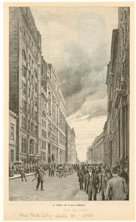 A view of Wall Street
