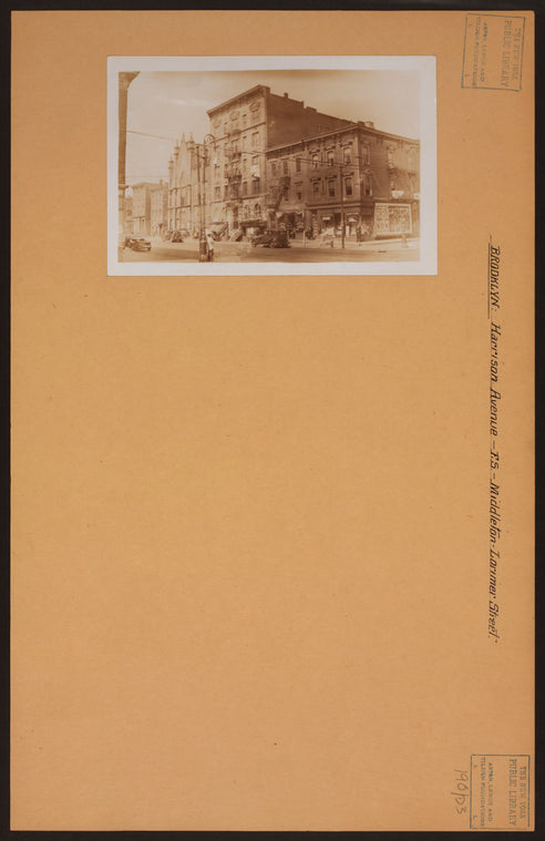 Brooklyn: Harrison Avenue - Middleton Street