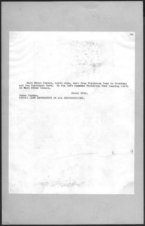 Bronx: 261st Street (West) - Fieldston Road