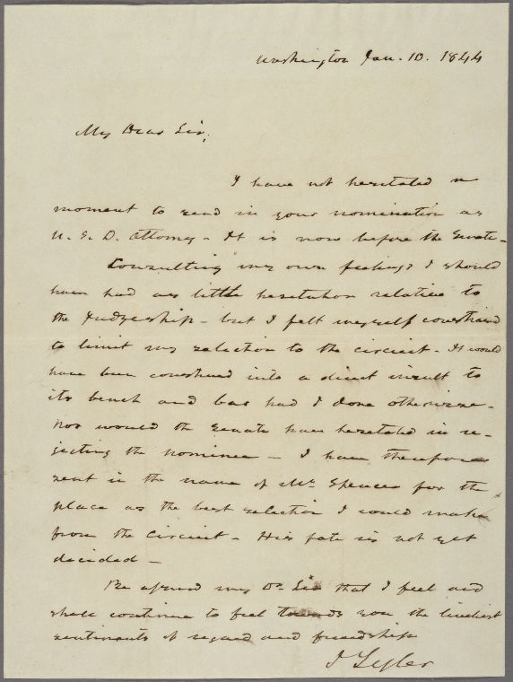 Letter to --