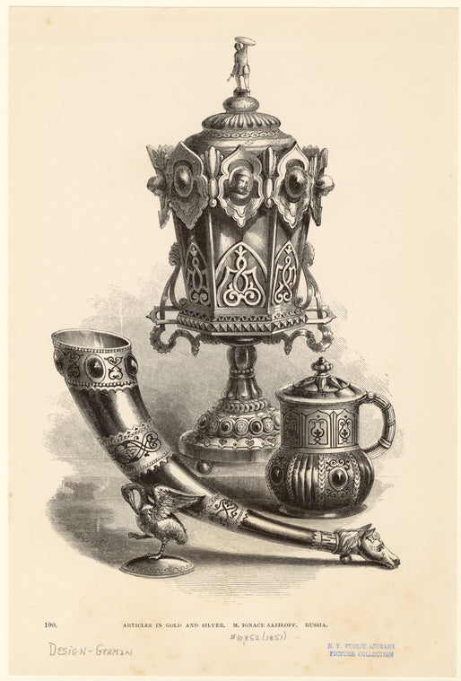 Articles in gold and silver