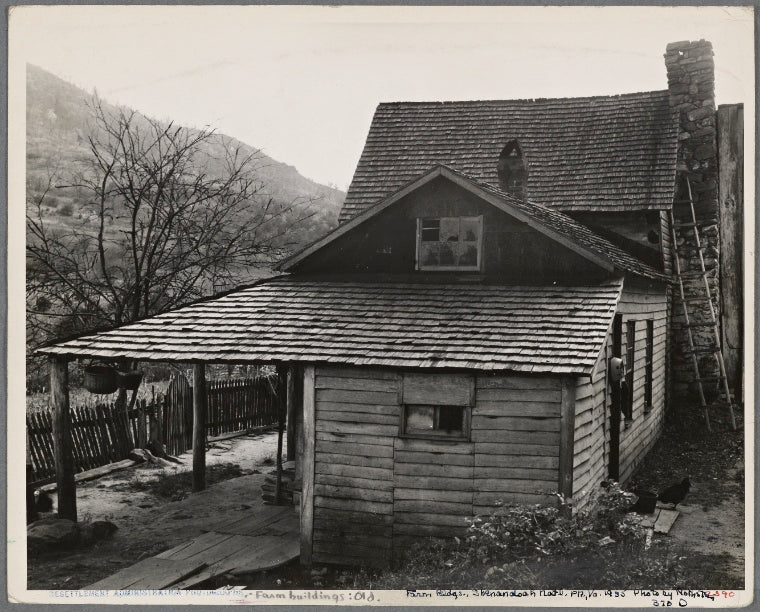 Farm buildings. Shenandoah National Park, Virginia