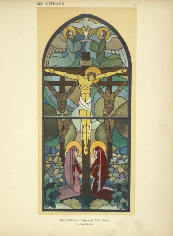 Le crucifiement, au Pavilon du Vitrail