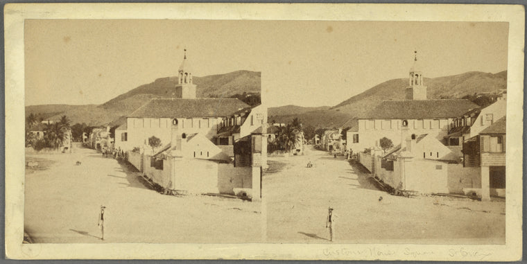 Views of Custom House square at Christiansted, St. Croix, W. I.