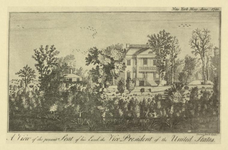 A view of the present seat of his excel. the vice president of the United States