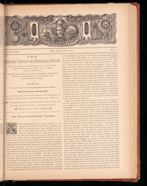 The jewelers' circular and horological review