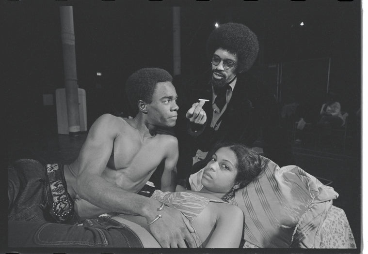 Glynn Turman, Dick Anthony Williams and Marilyn Coleman in the stage production What the Wine Seller Buys