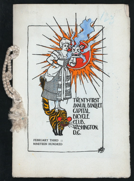 21 ANNUAL BANQUET [held by] CAPITAL BYCYCLE CLUB [at] "RALEIGH HOTEL, WASH D.C." (HOTEL;)