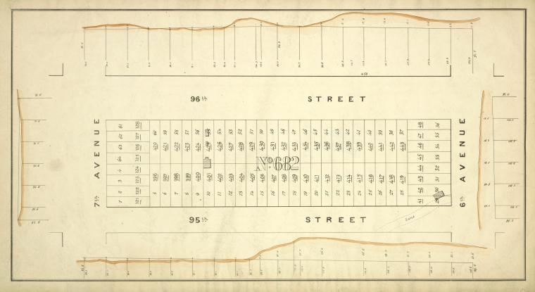 Block No. 682 Map bounded by 96th Street, 6th Avenue, 95th Street, 7th Avenue