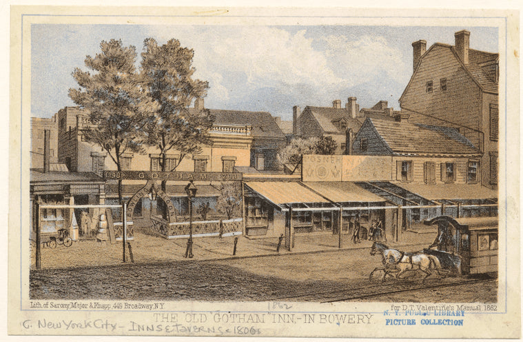 The old "Gotham" Inn, --in Bowery