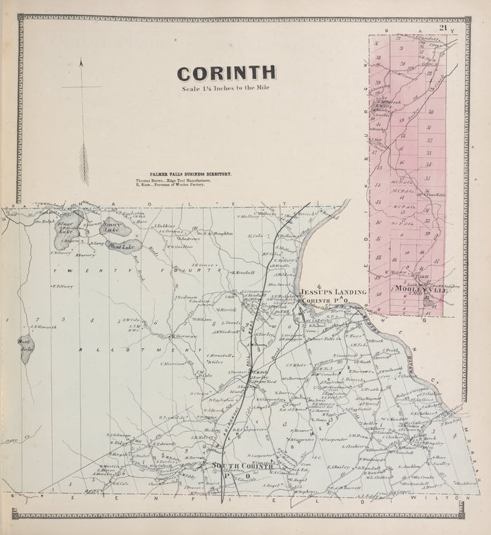 Corinth [Township]; Palmer Falls Business Directory