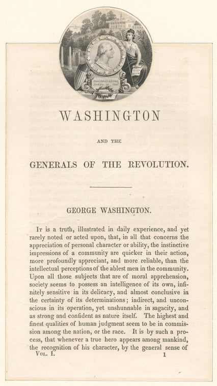 Medallion with profile of Washington