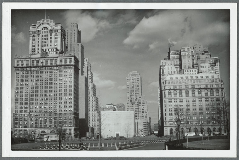 Buildings facing Battery Park on the tip of Manhattan