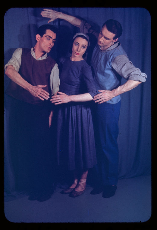 Hugh Laing, Nora Kaye, and Antony Tudor in "Dark Elegies"