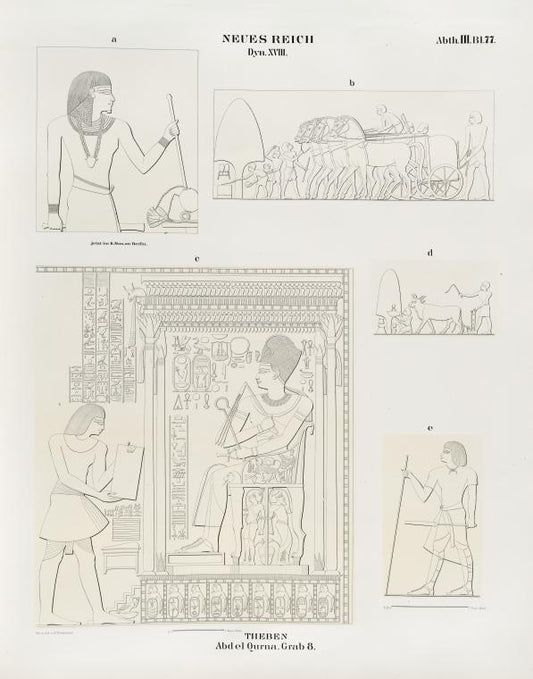 Neues Reich. Dynastie  XVIII. Theben [Thebes]. Abd el Qurna: Grab 8.