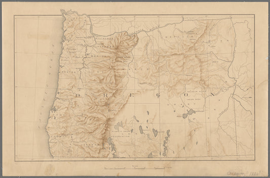 Map of Oregon territory : probably prepared for the tenth census of the United States