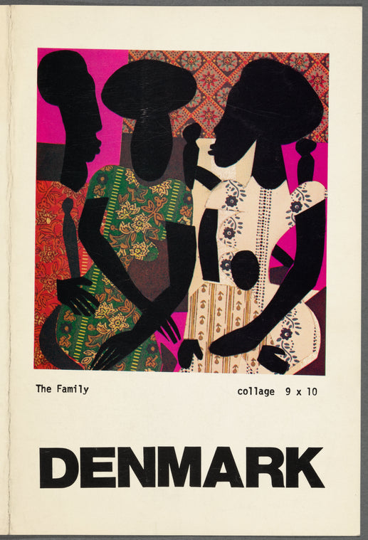 Leaflet announcing "James Denmark: Sculpture, Paintings, Drawings" exhibition at Acts of Art, Inc.