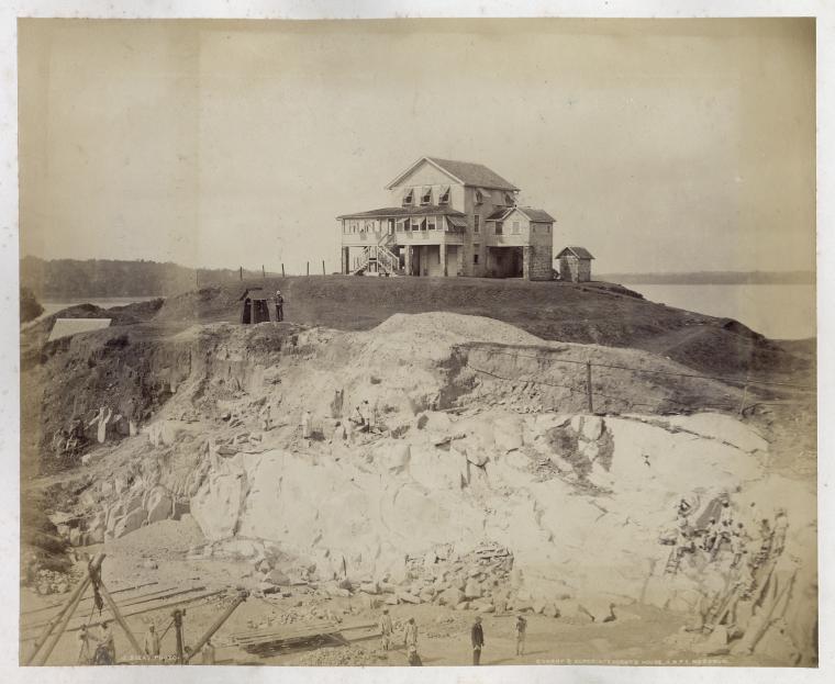 Quarry & superintendent's house; H.M.P.S.; Mazaruni.