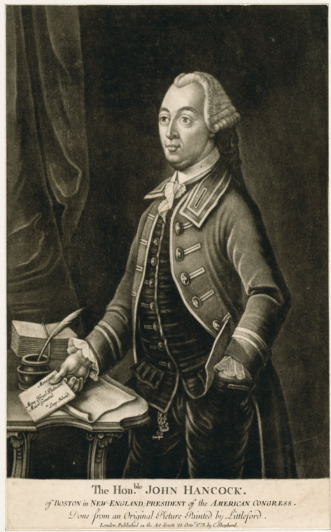 The Honble. John Hancock.