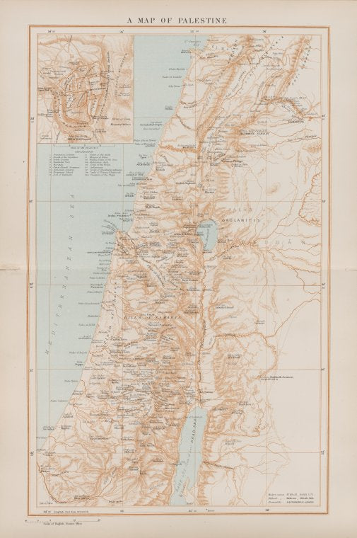 A map of Palestine