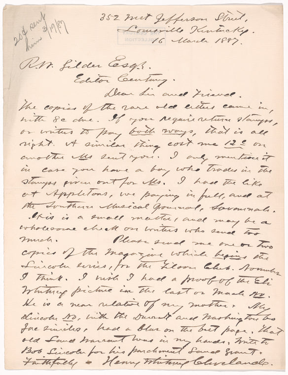Cleveland, Henry Whitney