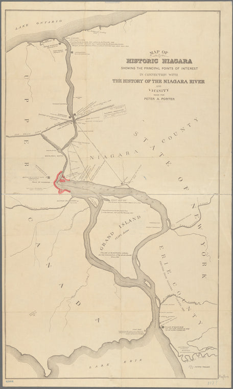 Map of historic Niagara: showing the principal points of interest in connection with the history of the Niagara River and vicinity