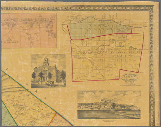 Map of Lebanon County, Pennsylvania