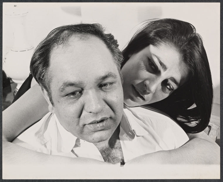 Richard Castellano and Irene Papas in rehearsal for the stage production That Summer - That Fall