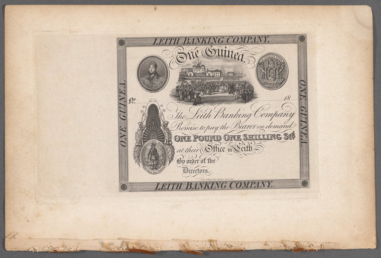 Leith Banking Company one guinea note