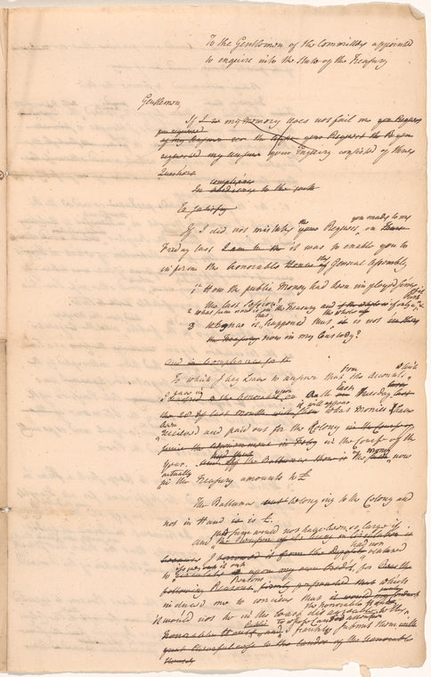 Address of the Council to Governor [William] Tryon
