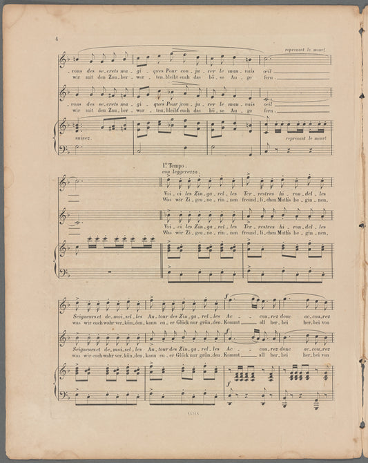 Les zingarelles: duettino, pour soprano et mezzo-soprano