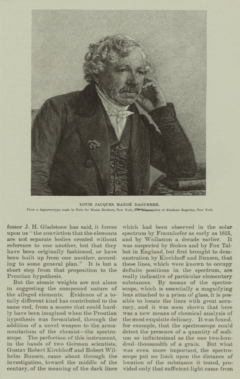 Louis Jacques Mandé Daguerre.