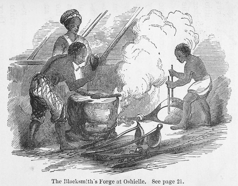 The blacksmith's forge at Oshielle