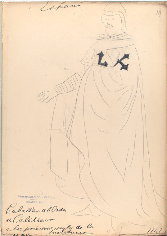 Caballero del Orden de Calatrava de los primeros siglos de la [...].  ([Año] 1147)