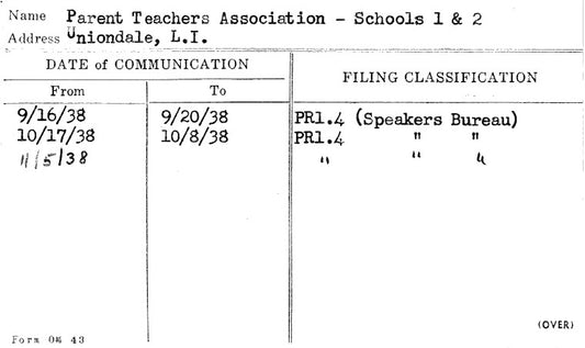 Parent Teachers Association - Schools 1 & 2