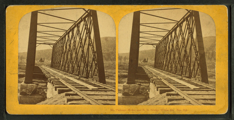 Mt. Pleasant House and R.R. Bridge, White Mt.