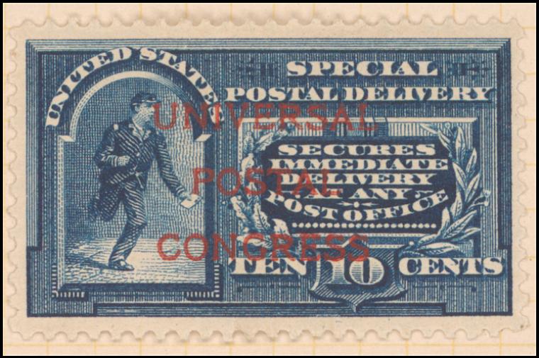 10c blue messenger running specimen single