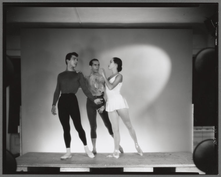 Jerome Robbins rehearsing dancers